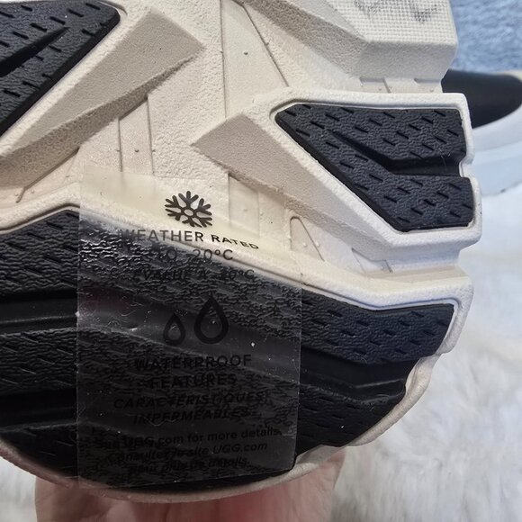 UGG Neumel High Weather Hybrid Waterproof Boots Men's Size 12 Black Leather NEW - Picture 7 of 11